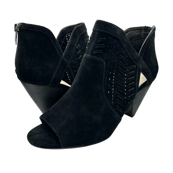 Vince Camuto | Shoes | Vince Camuto Women Ebelin Black Leather Suede ...